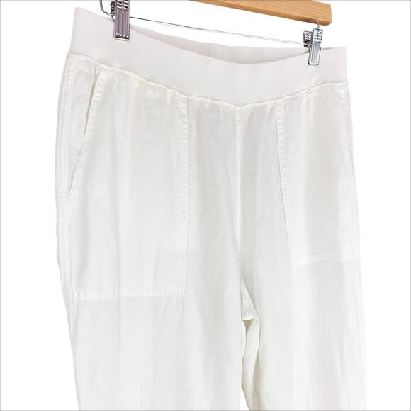 FAHERTY Arlie Day Pant Lightweight Comfortable Joggers in White Size L - Picture 3 of 9
